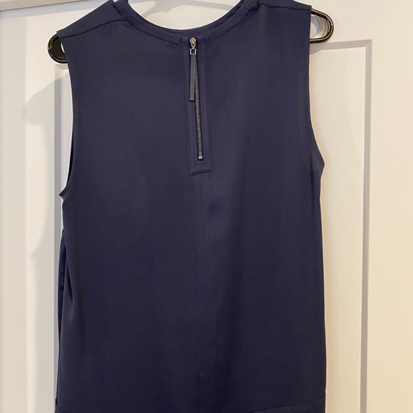 Helmut Lang silk top - navy blue size small - Picture 2 of 3